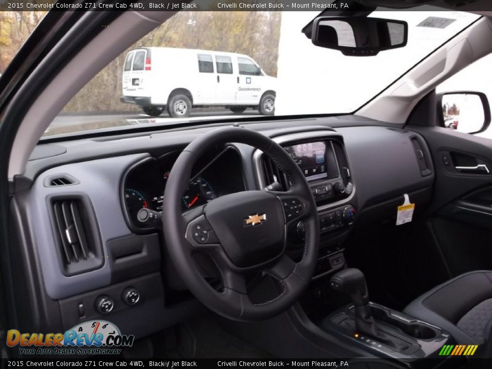2015 Chevrolet Colorado Z71 Crew Cab 4WD Black / Jet Black Photo #10