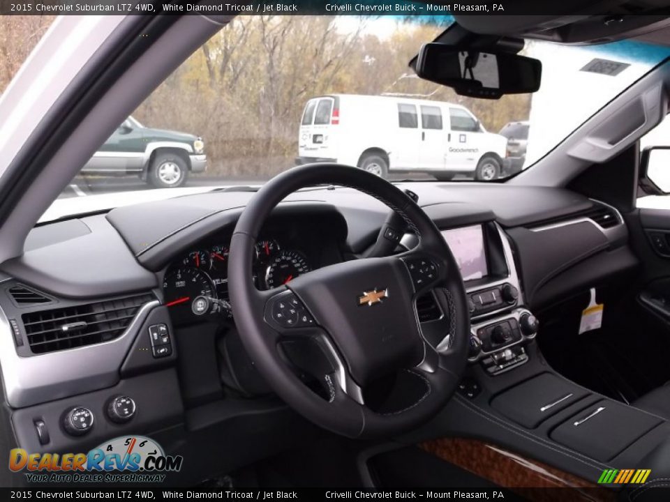 2015 Chevrolet Suburban LTZ 4WD White Diamond Tricoat / Jet Black Photo #11