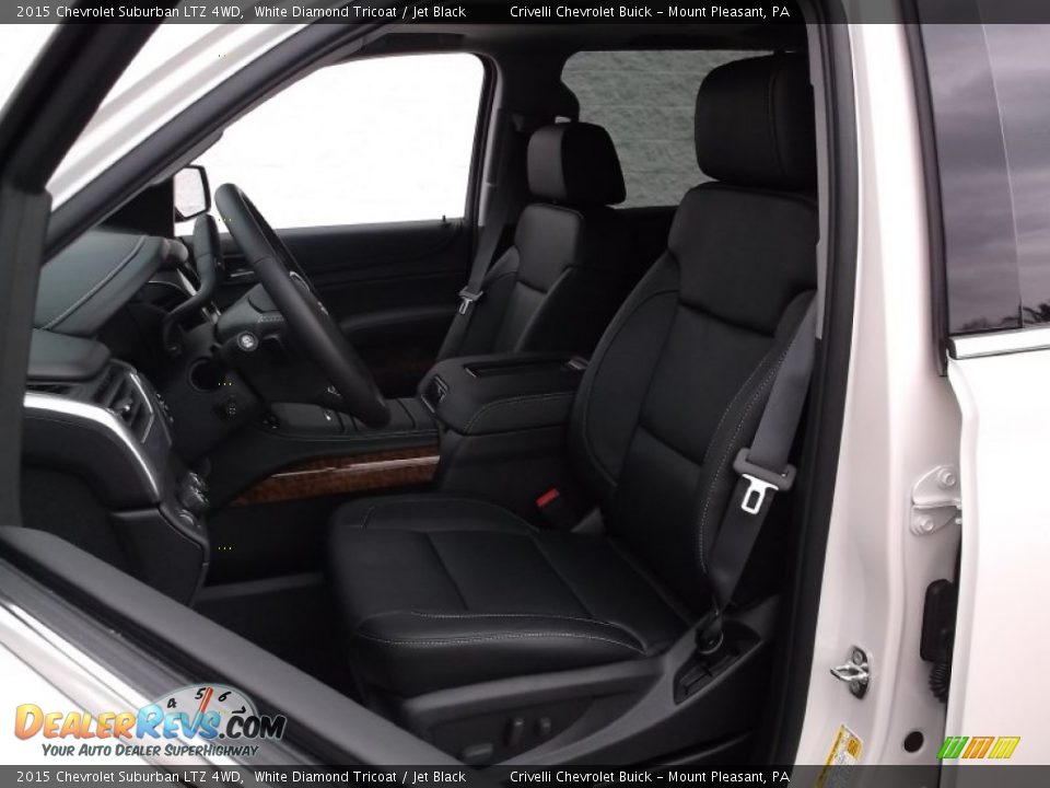 2015 Chevrolet Suburban LTZ 4WD White Diamond Tricoat / Jet Black Photo #16