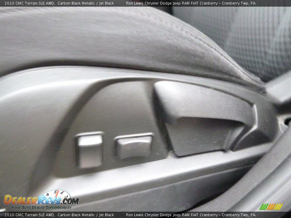 2010 GMC Terrain SLE AWD Carbon Black Metallic / Jet Black Photo #15