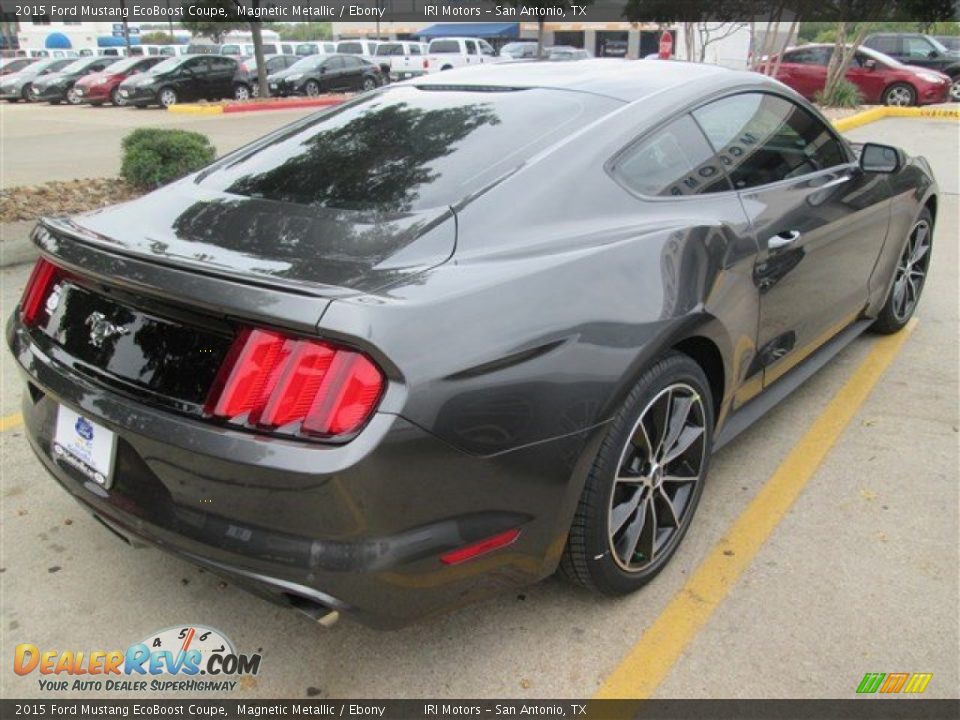 2015 Ford Mustang EcoBoost Coupe Magnetic Metallic / Ebony Photo #2