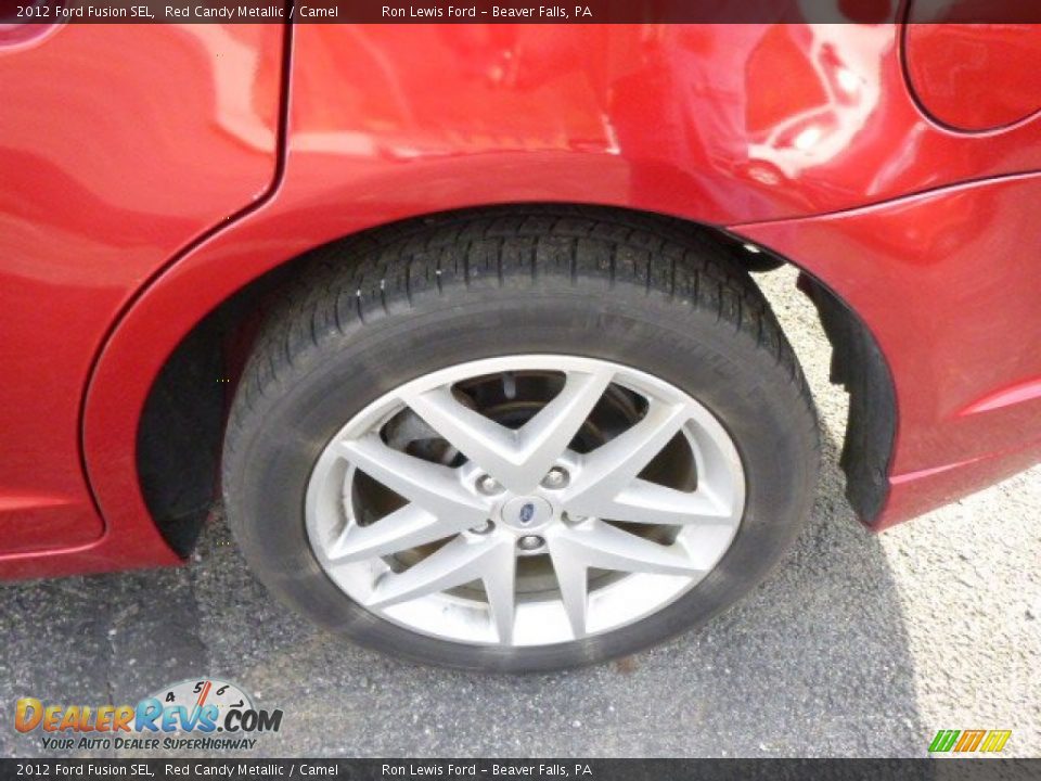 2012 Ford Fusion SEL Red Candy Metallic / Camel Photo #9