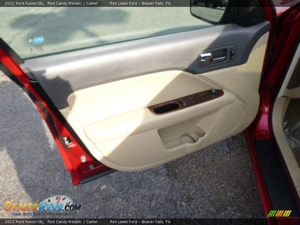 2012 Ford Fusion SEL Red Candy Metallic / Camel Photo #11