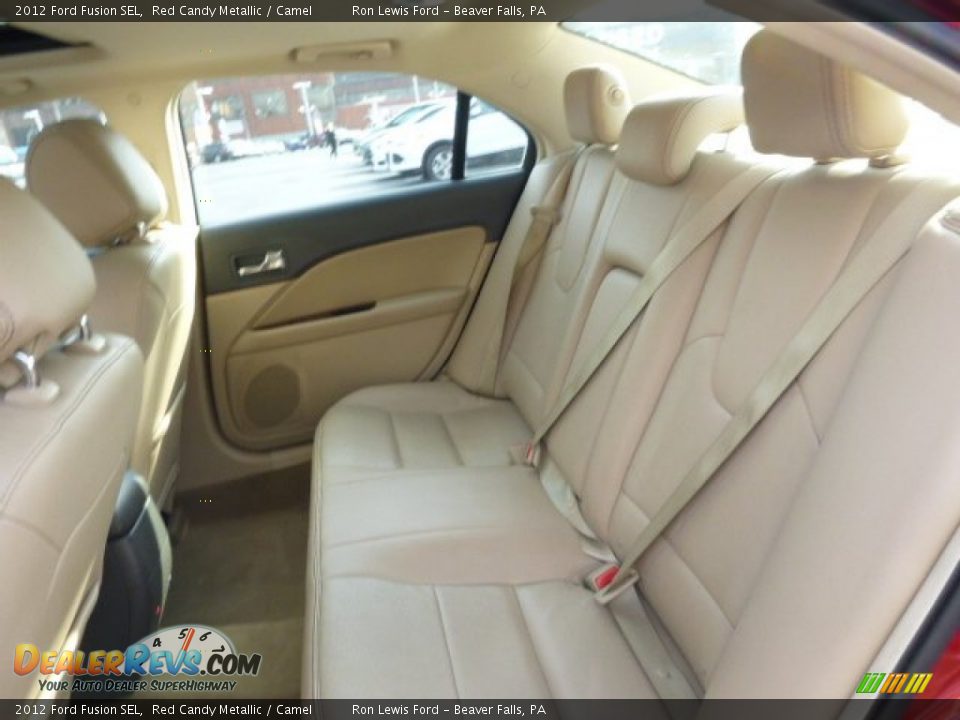2012 Ford Fusion SEL Red Candy Metallic / Camel Photo #12
