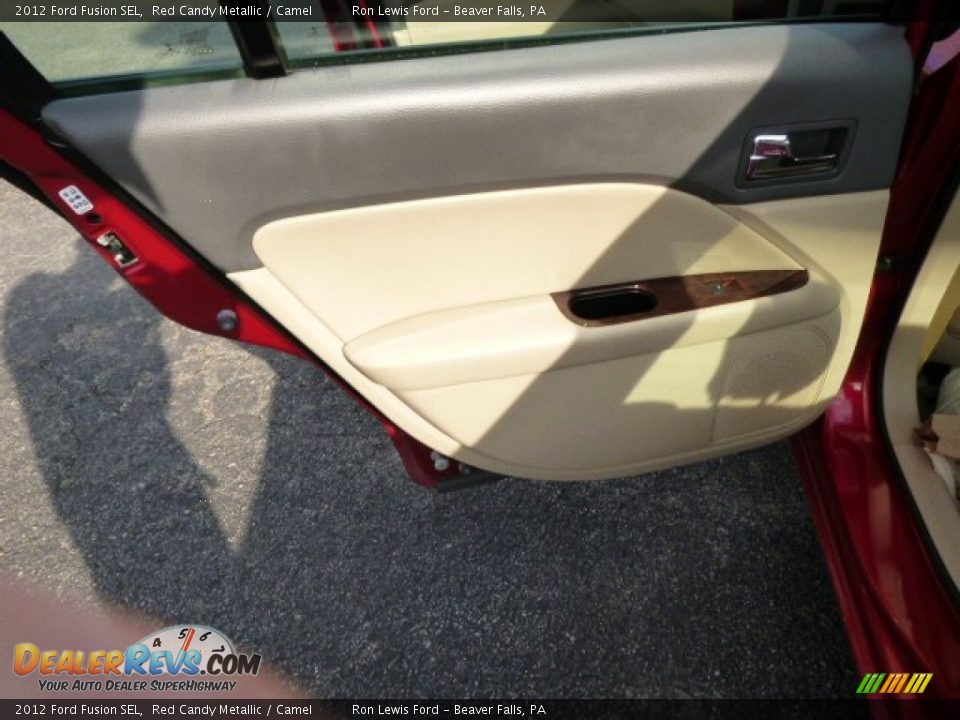 2012 Ford Fusion SEL Red Candy Metallic / Camel Photo #13