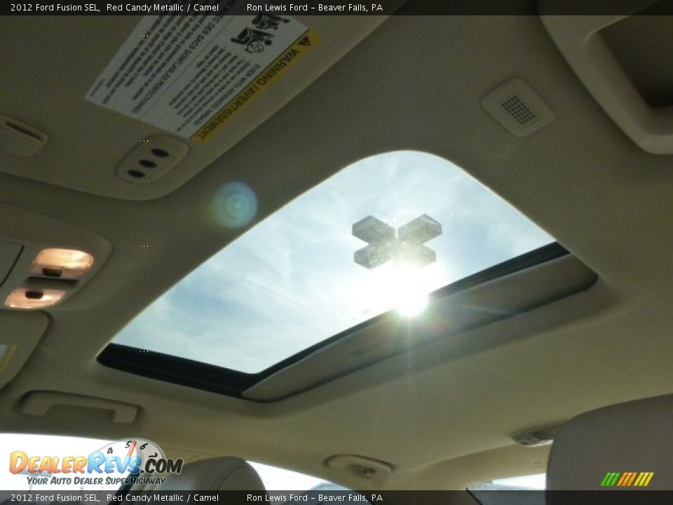 2012 Ford Fusion SEL Red Candy Metallic / Camel Photo #15