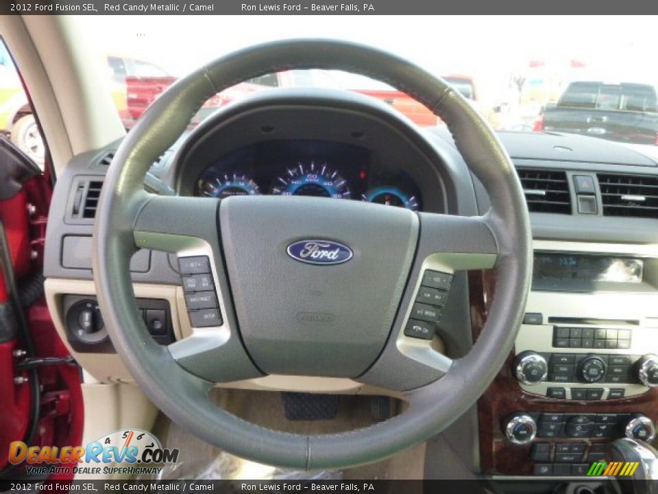2012 Ford Fusion SEL Red Candy Metallic / Camel Photo #18