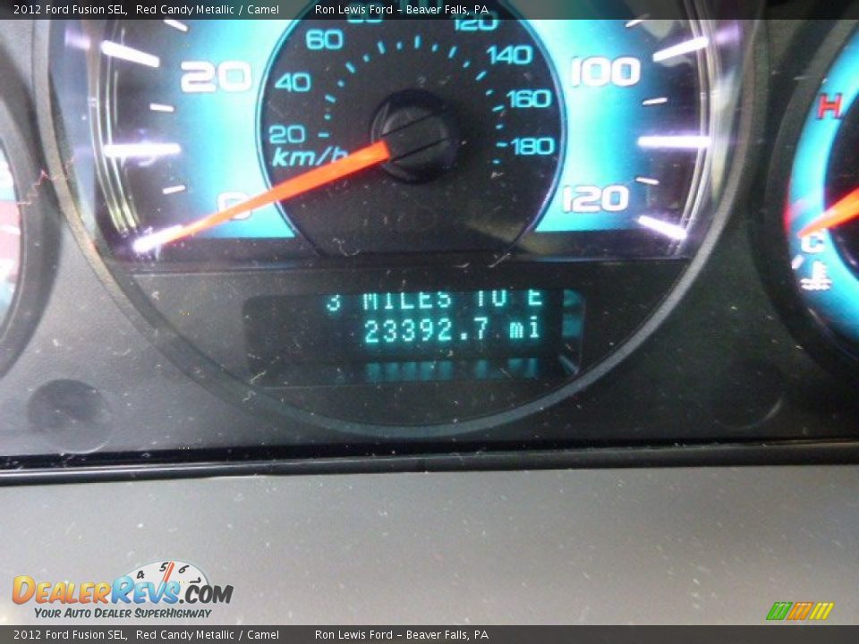 2012 Ford Fusion SEL Red Candy Metallic / Camel Photo #19