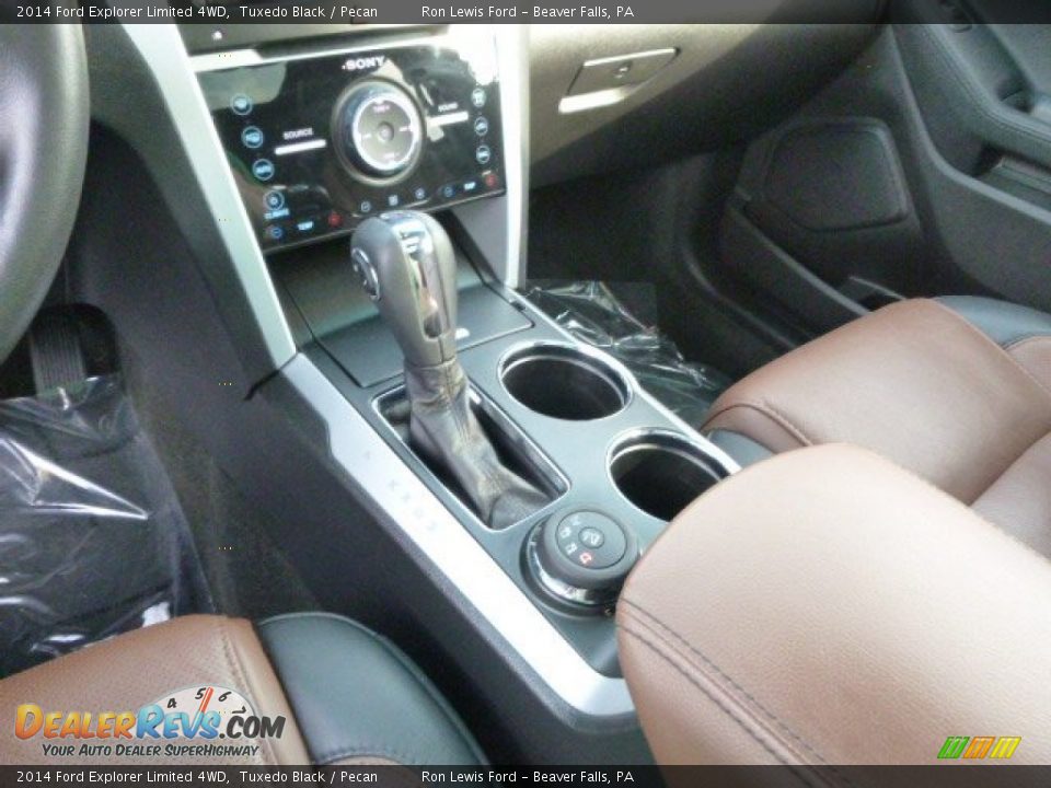 2014 Ford Explorer Limited 4WD Tuxedo Black / Pecan Photo #17