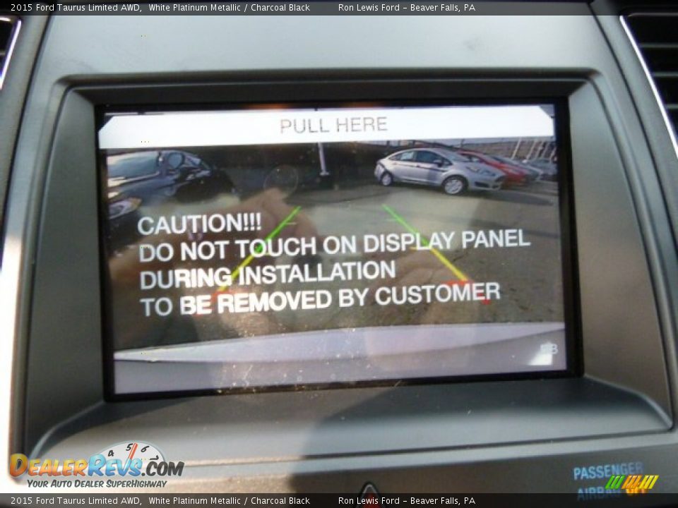 2015 Ford Taurus Limited AWD White Platinum Metallic / Charcoal Black Photo #16
