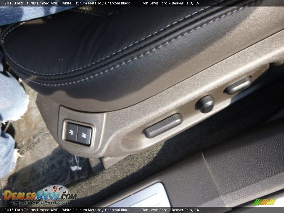 2015 Ford Taurus Limited AWD White Platinum Metallic / Charcoal Black Photo #18