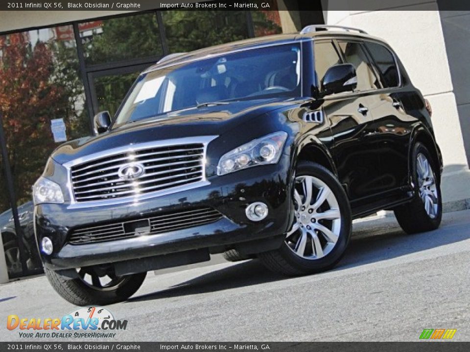 Front 3/4 View of 2011 Infiniti QX 56 Photo #1