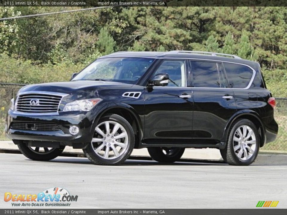 Front 3/4 View of 2011 Infiniti QX 56 Photo #3