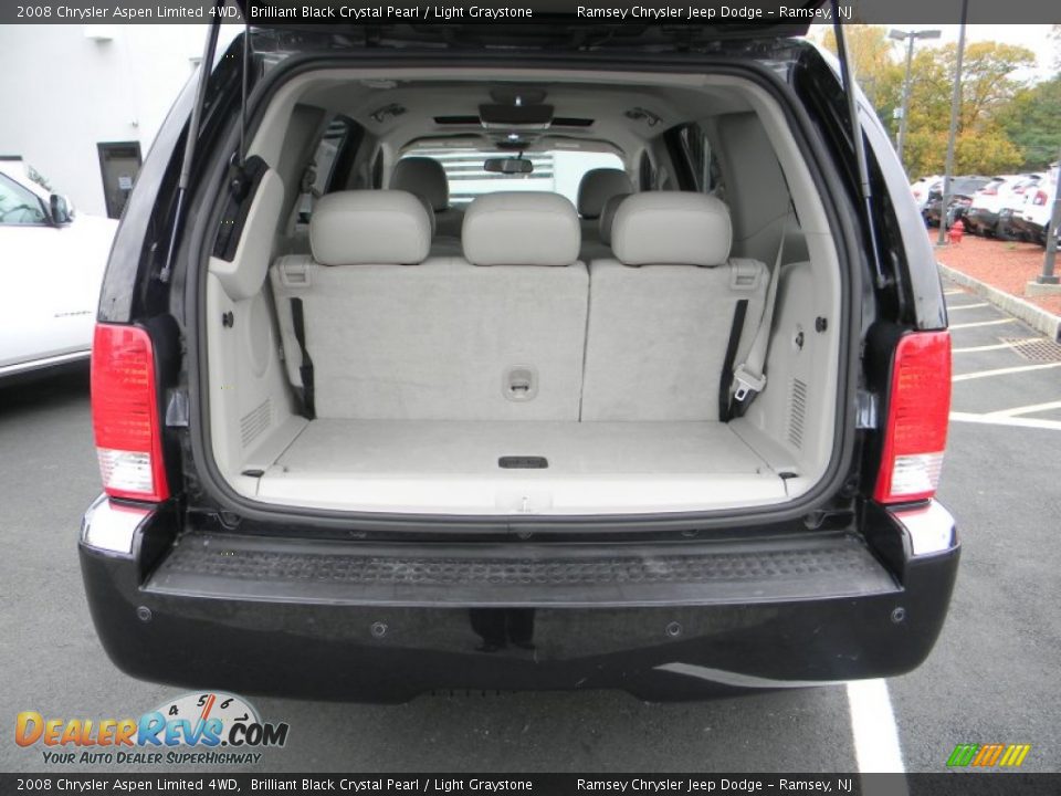 2008 Chrysler Aspen Limited 4WD Brilliant Black Crystal Pearl / Light Graystone Photo #8