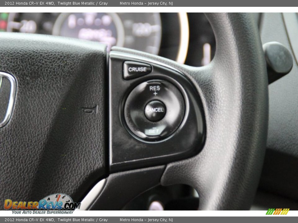 2012 Honda CR-V EX 4WD Twilight Blue Metallic / Gray Photo #18