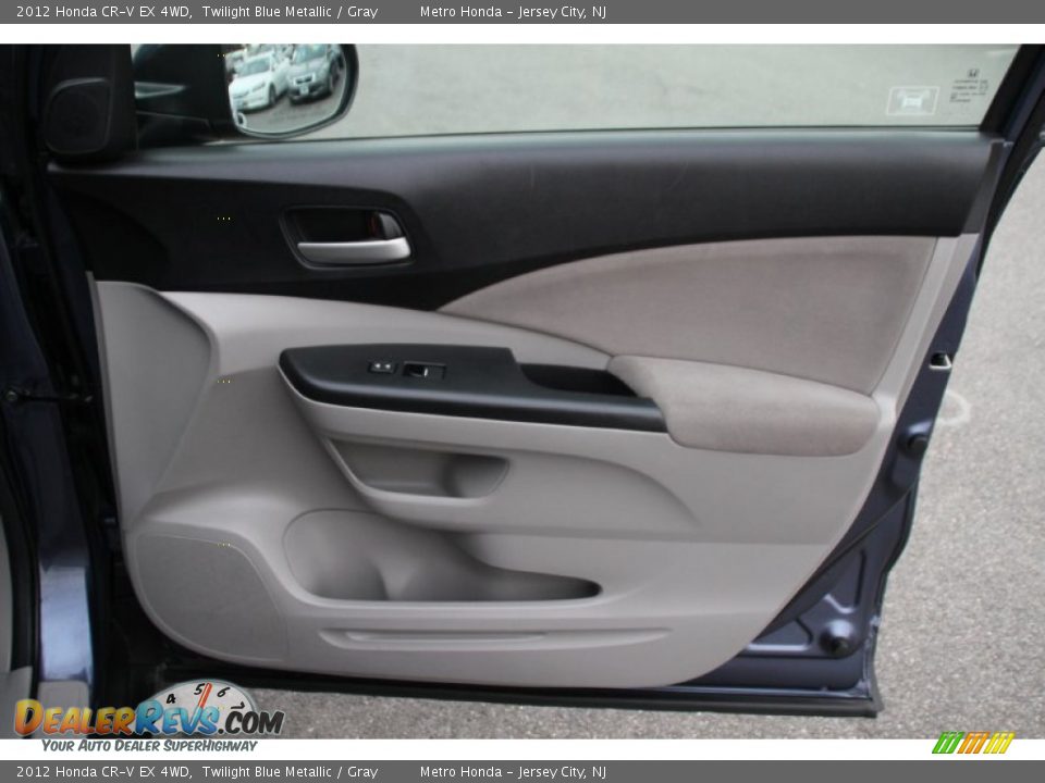 2012 Honda CR-V EX 4WD Twilight Blue Metallic / Gray Photo #25