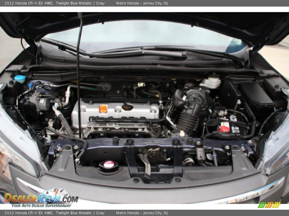 2012 Honda CR-V EX 4WD Twilight Blue Metallic / Gray Photo #28