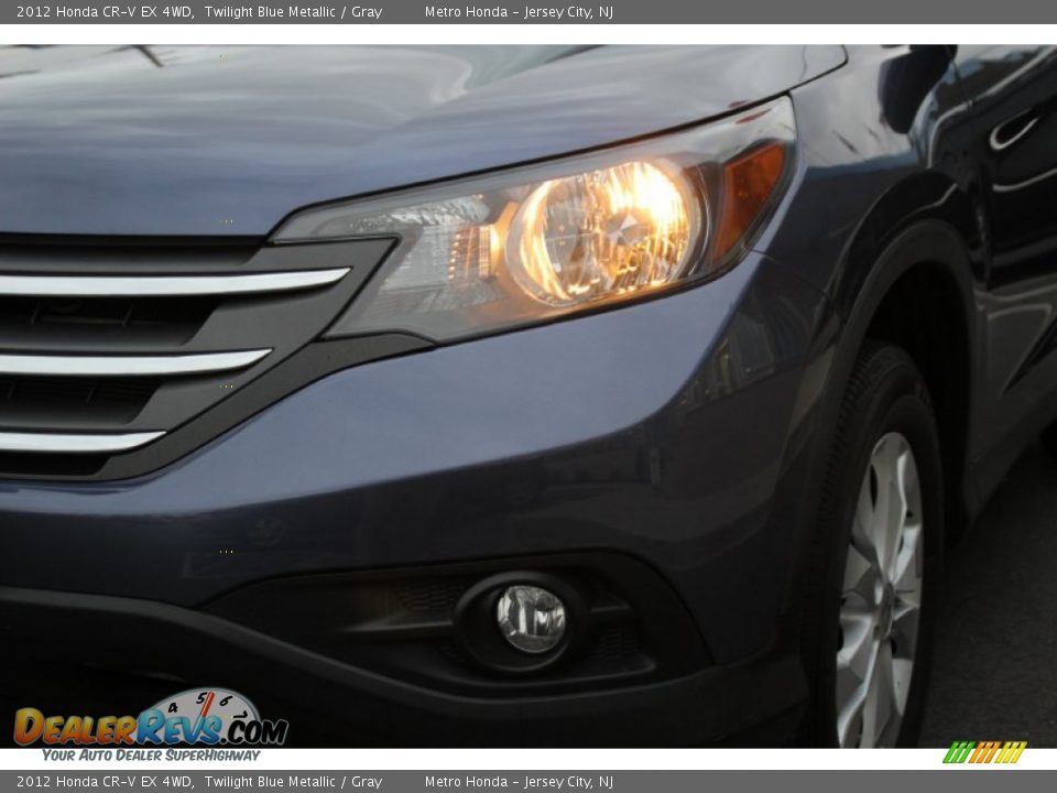 2012 Honda CR-V EX 4WD Twilight Blue Metallic / Gray Photo #29