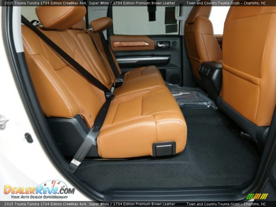 Rear Seat of 2015 Toyota Tundra 1794 Edition CrewMax 4x4 Photo #8
