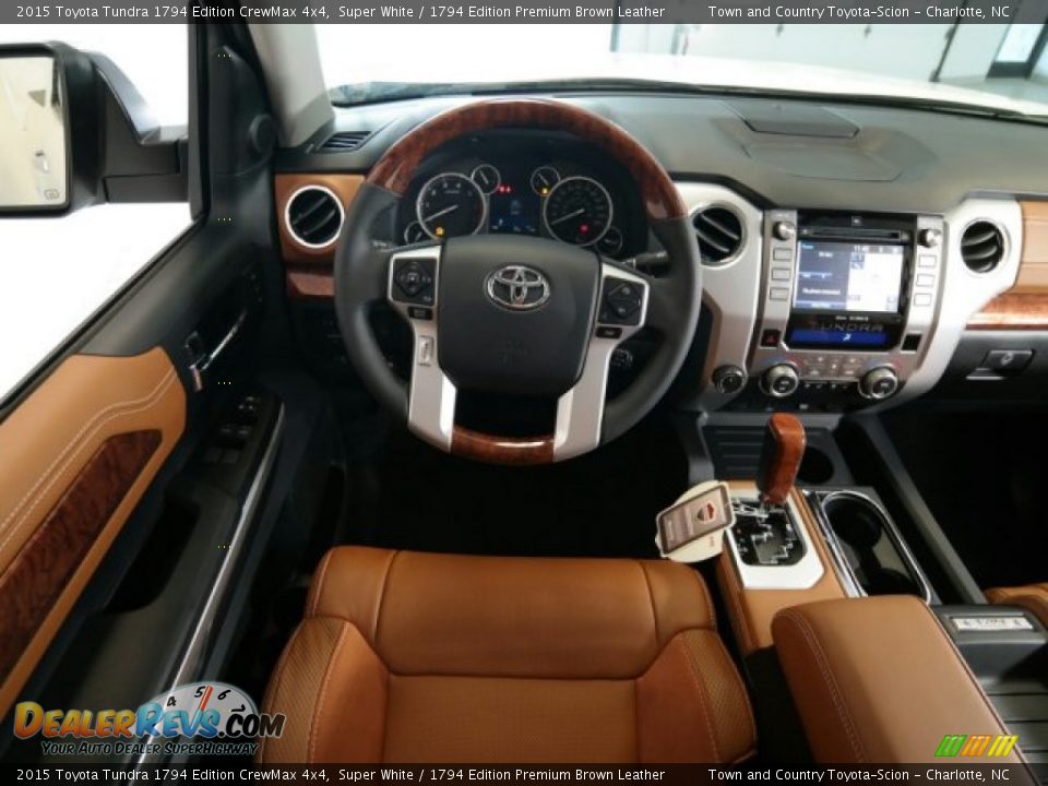 Dashboard of 2015 Toyota Tundra 1794 Edition CrewMax 4x4 Photo #12