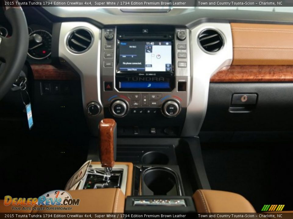 2015 Toyota Tundra 1794 Edition CrewMax 4x4 Super White / 1794 Edition Premium Brown Leather Photo #13