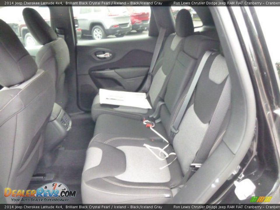 2014 Jeep Cherokee Latitude 4x4 Brilliant Black Crystal Pearl / Iceland - Black/Iceland Gray Photo #12