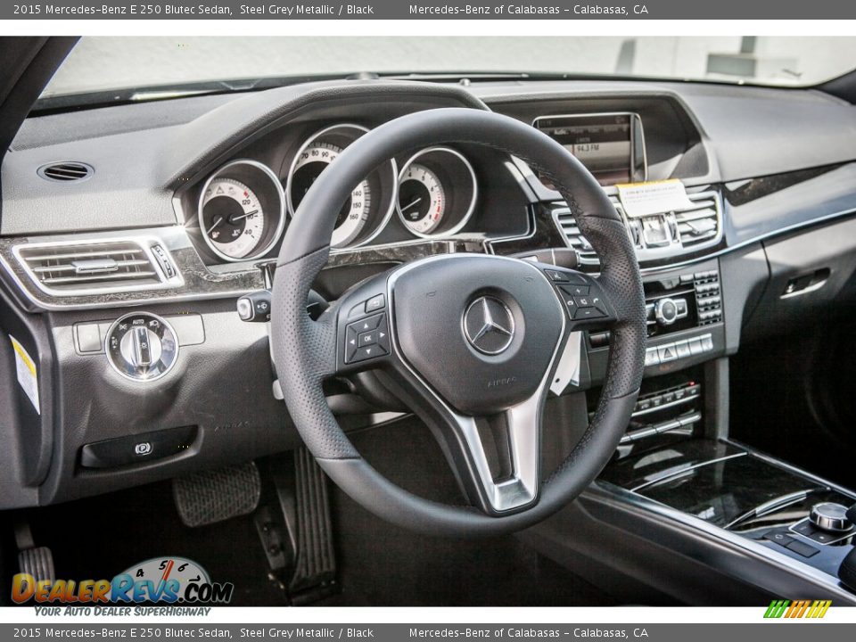 2015 Mercedes-Benz E 250 Blutec Sedan Steel Grey Metallic / Black Photo #5