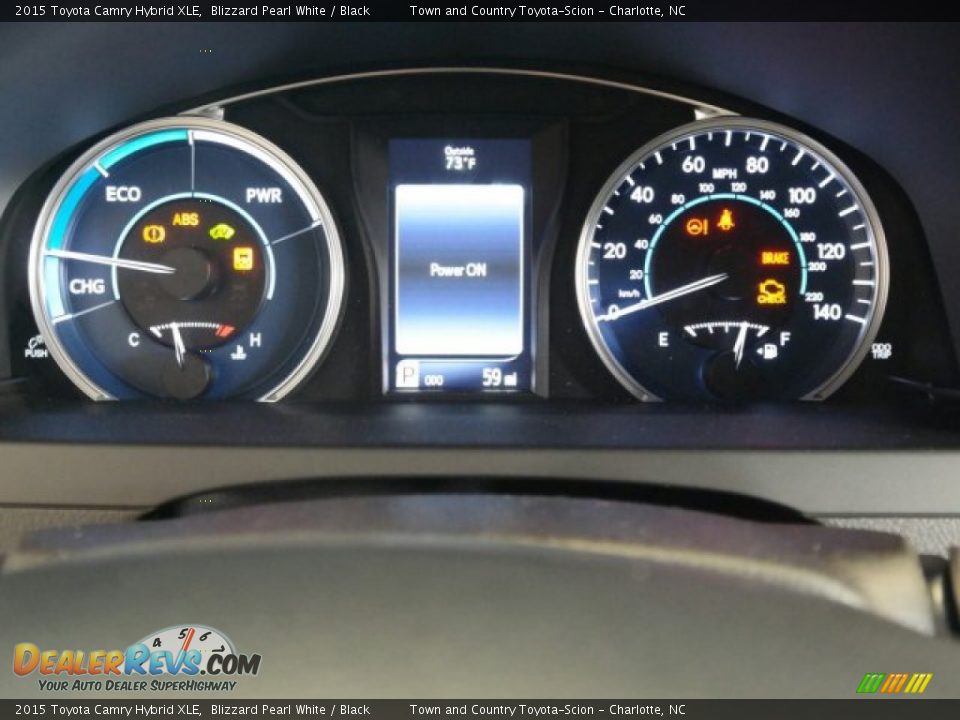 2015 Toyota Camry Hybrid XLE Blizzard Pearl White / Black Photo #14