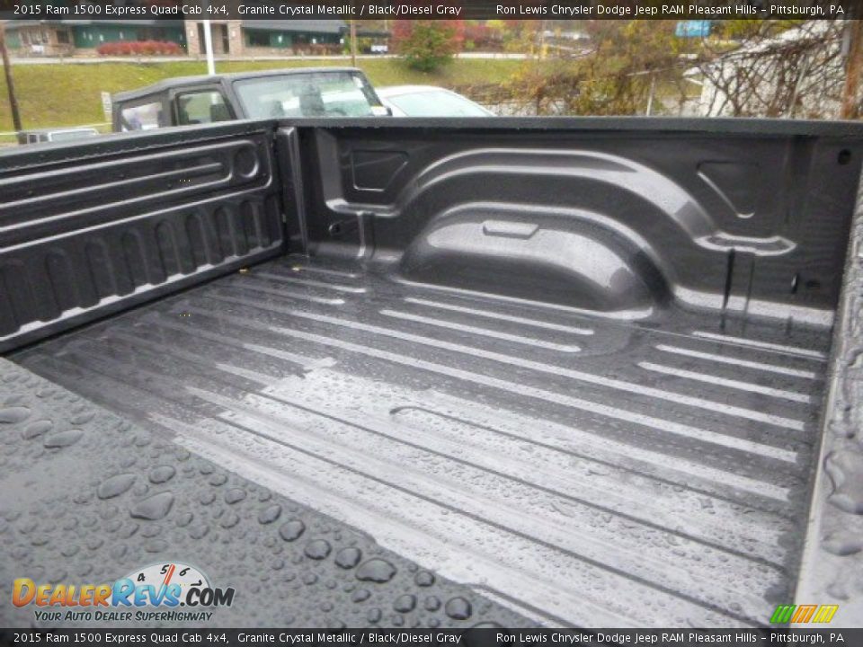 2015 Ram 1500 Express Quad Cab 4x4 Granite Crystal Metallic / Black/Diesel Gray Photo #6