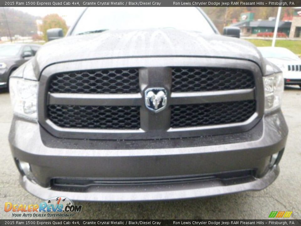 2015 Ram 1500 Express Quad Cab 4x4 Granite Crystal Metallic / Black/Diesel Gray Photo #9