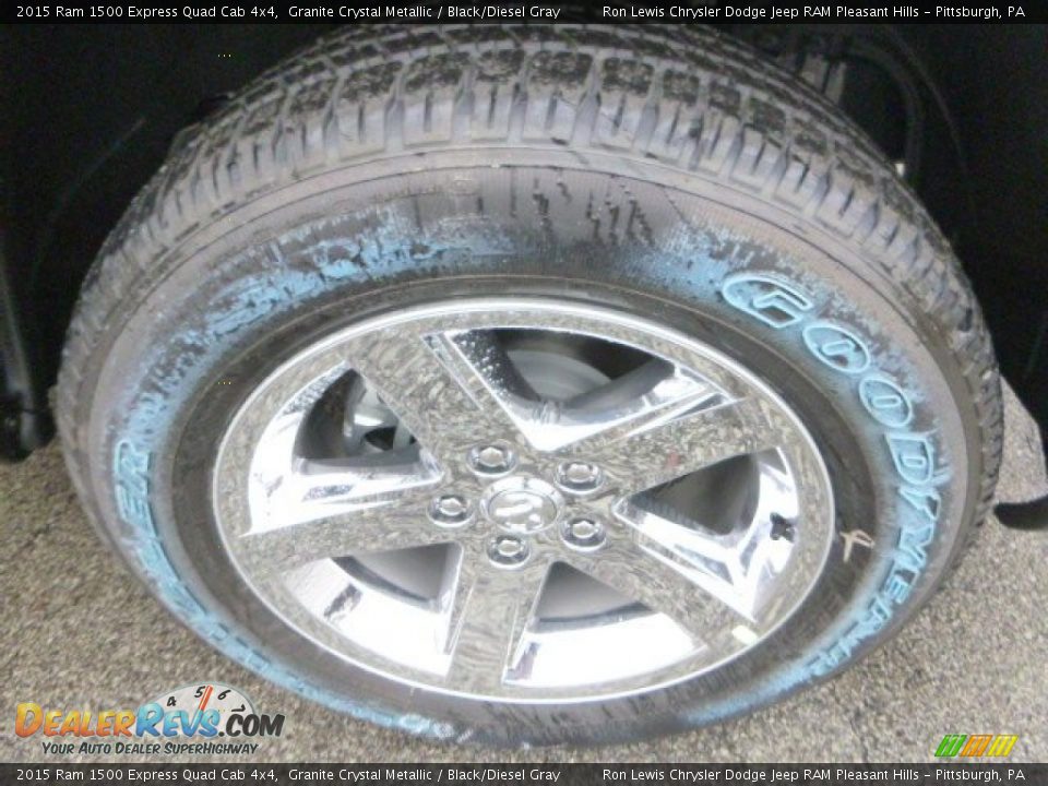 2015 Ram 1500 Express Quad Cab 4x4 Granite Crystal Metallic / Black/Diesel Gray Photo #10