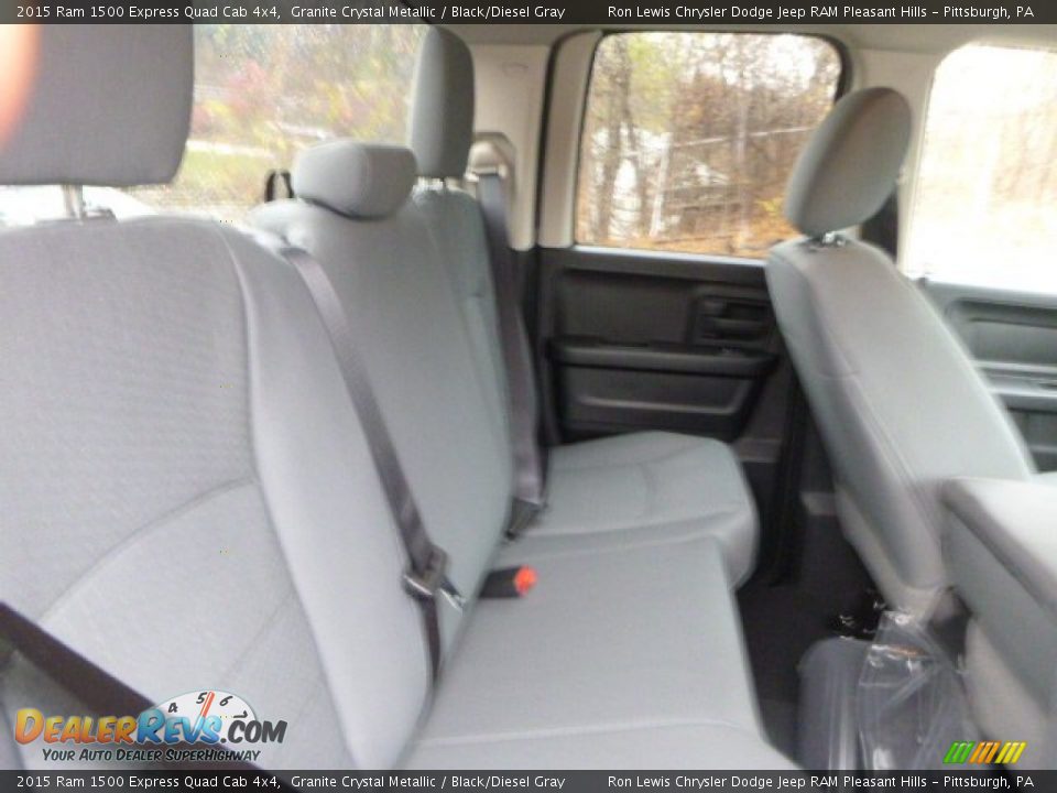 2015 Ram 1500 Express Quad Cab 4x4 Granite Crystal Metallic / Black/Diesel Gray Photo #12