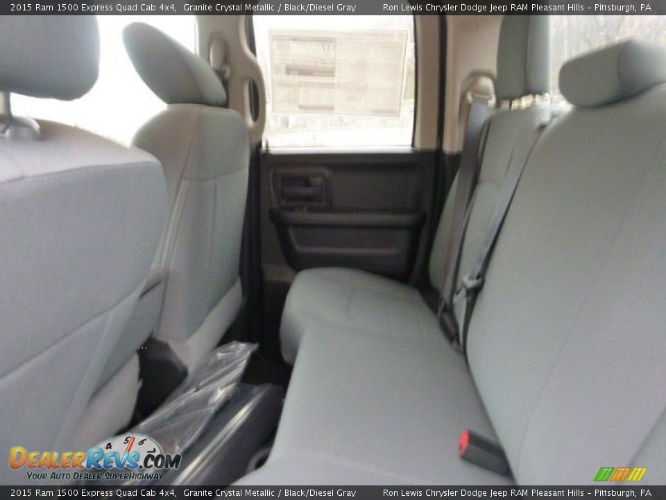2015 Ram 1500 Express Quad Cab 4x4 Granite Crystal Metallic / Black/Diesel Gray Photo #15