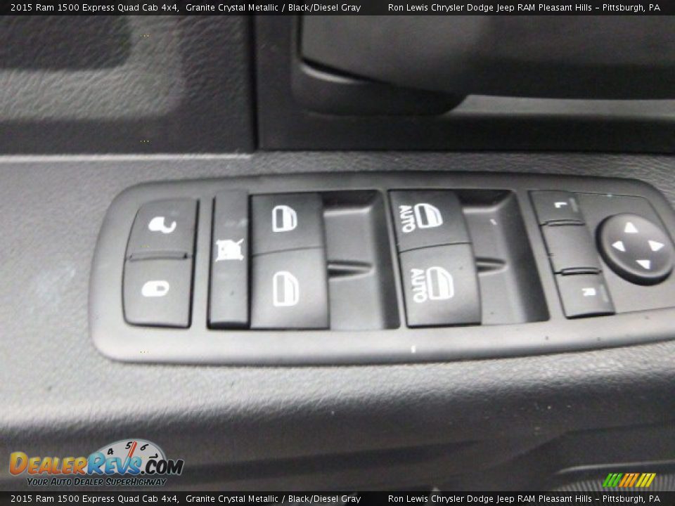 2015 Ram 1500 Express Quad Cab 4x4 Granite Crystal Metallic / Black/Diesel Gray Photo #16