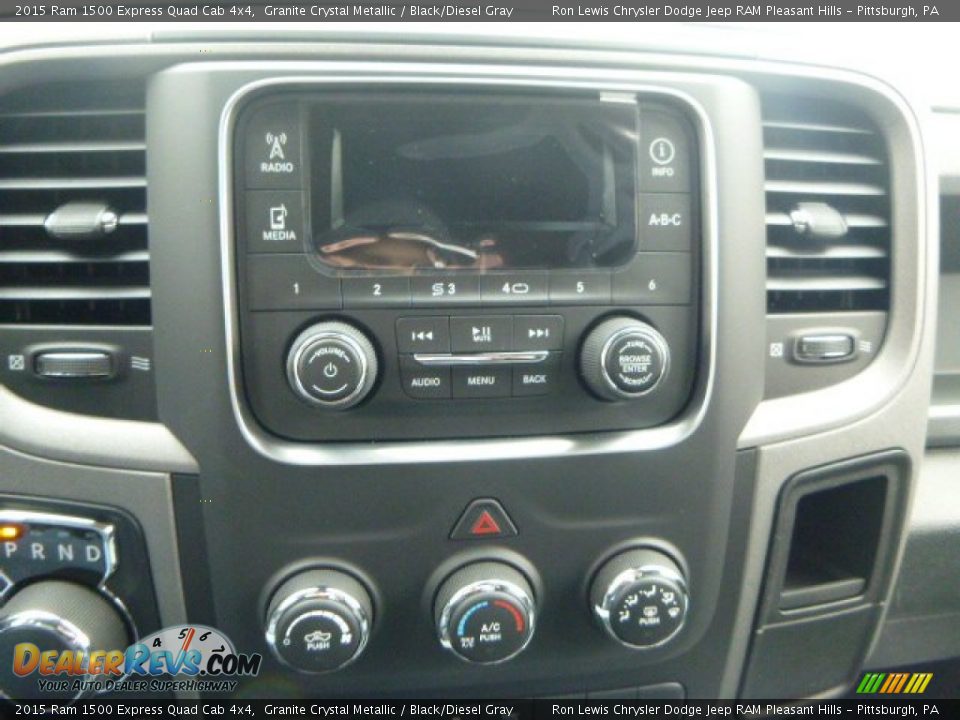 2015 Ram 1500 Express Quad Cab 4x4 Granite Crystal Metallic / Black/Diesel Gray Photo #19