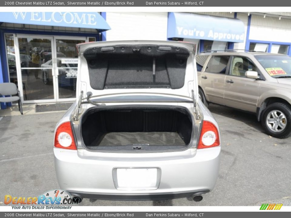 2008 Chevrolet Malibu LTZ Sedan Silverstone Metallic / Ebony/Brick Red Photo #8