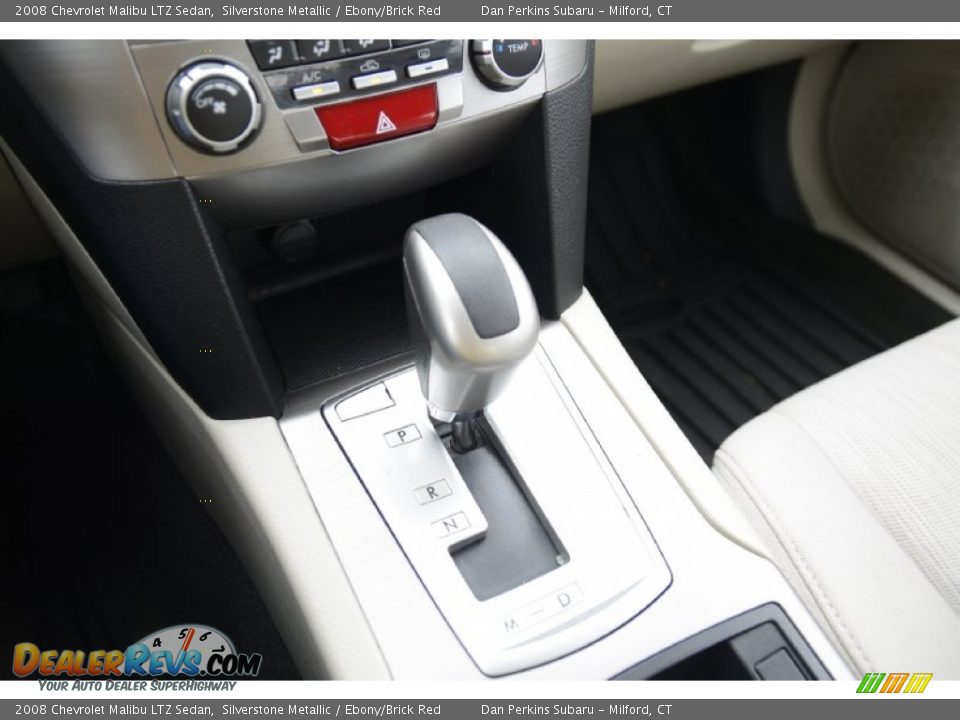 2008 Chevrolet Malibu LTZ Sedan Silverstone Metallic / Ebony/Brick Red Photo #15