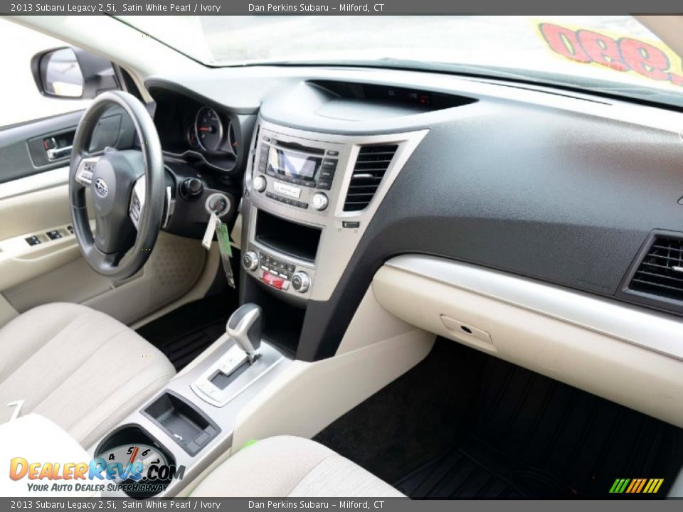 2013 Subaru Legacy 2.5i Satin White Pearl / Ivory Photo #9