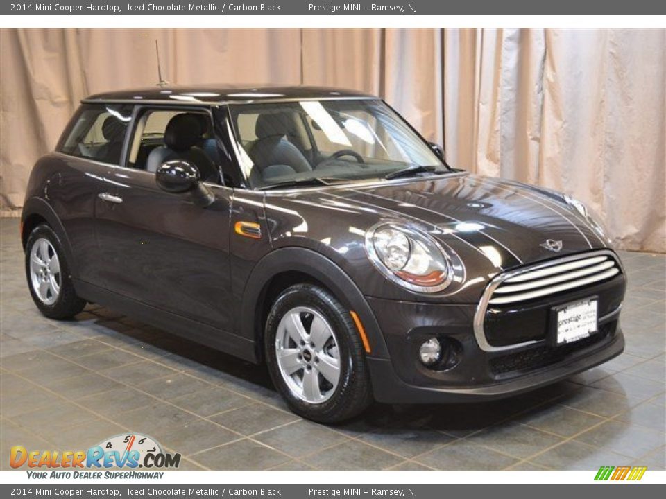 2014 Mini Cooper Hardtop Iced Chocolate Metallic / Carbon Black Photo #4