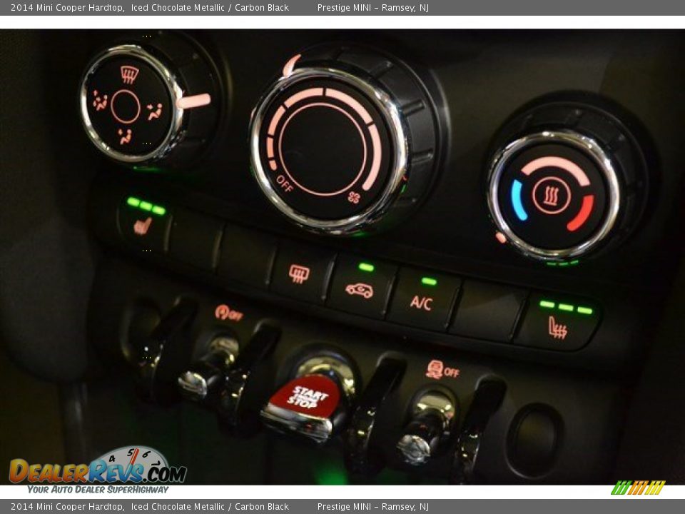 2014 Mini Cooper Hardtop Iced Chocolate Metallic / Carbon Black Photo #10