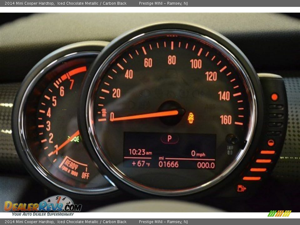 2014 Mini Cooper Hardtop Iced Chocolate Metallic / Carbon Black Photo #30