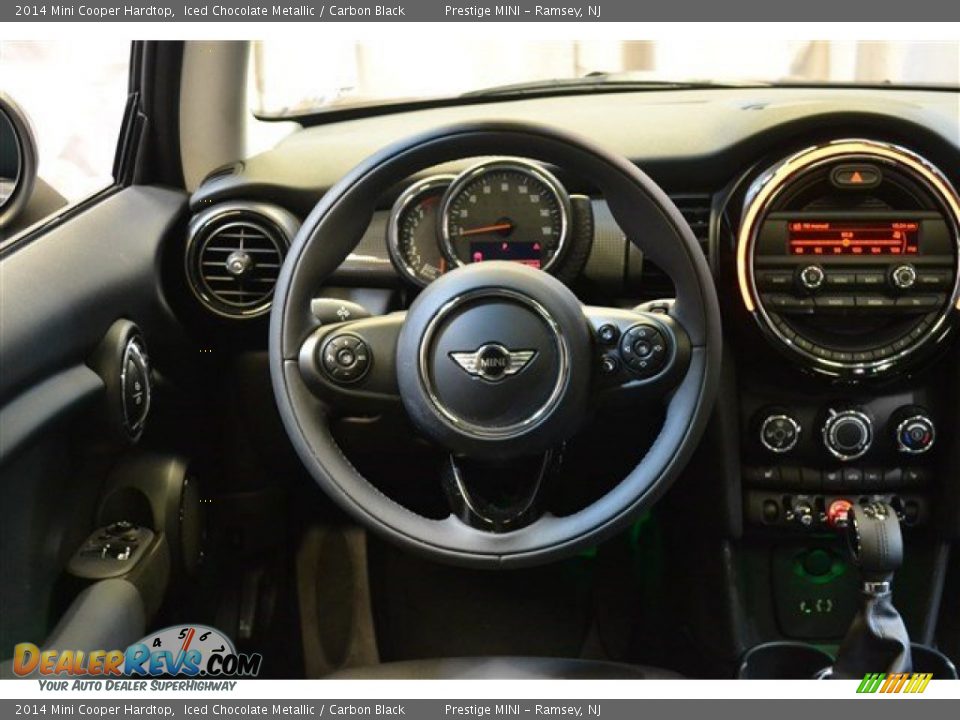 2014 Mini Cooper Hardtop Iced Chocolate Metallic / Carbon Black Photo #33
