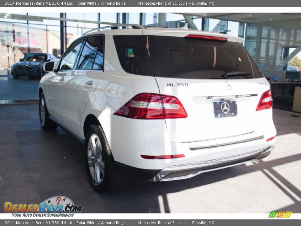 2014 Mercedes-Benz ML 350 4Matic Polar White / Almond Beige Photo #5