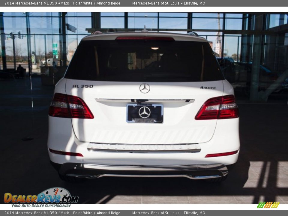 2014 Mercedes-Benz ML 350 4Matic Polar White / Almond Beige Photo #7