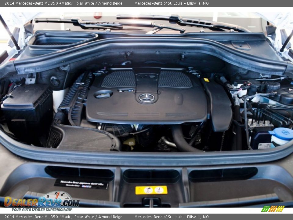 2014 Mercedes-Benz ML 350 4Matic Polar White / Almond Beige Photo #8