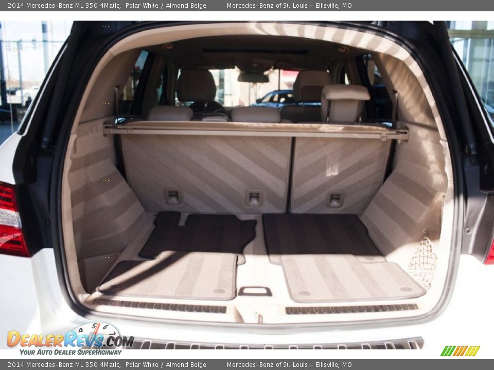 2014 Mercedes-Benz ML 350 4Matic Polar White / Almond Beige Photo #9