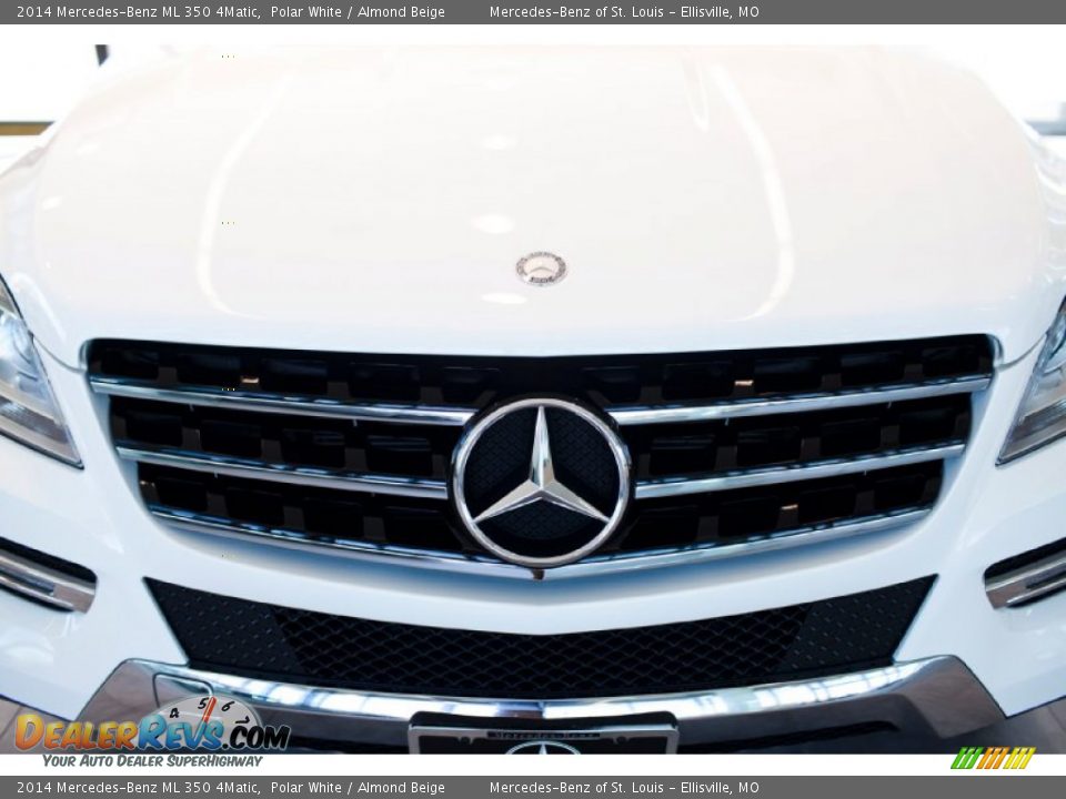 2014 Mercedes-Benz ML 350 4Matic Polar White / Almond Beige Photo #11