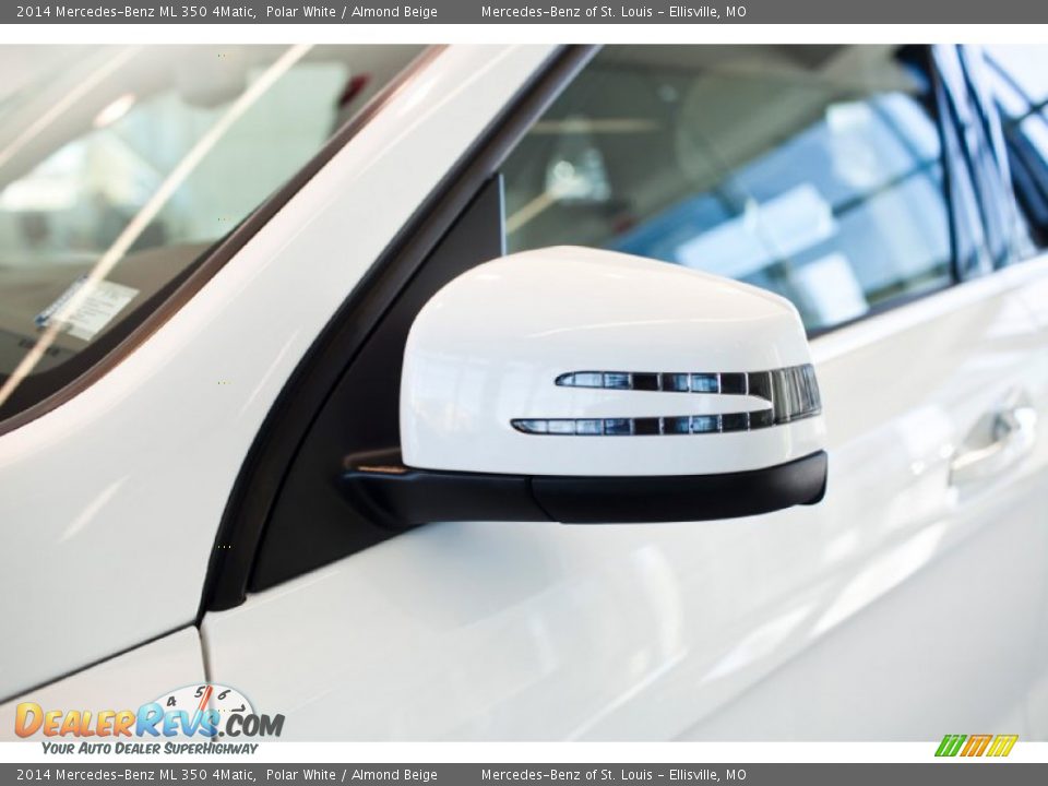 2014 Mercedes-Benz ML 350 4Matic Polar White / Almond Beige Photo #13