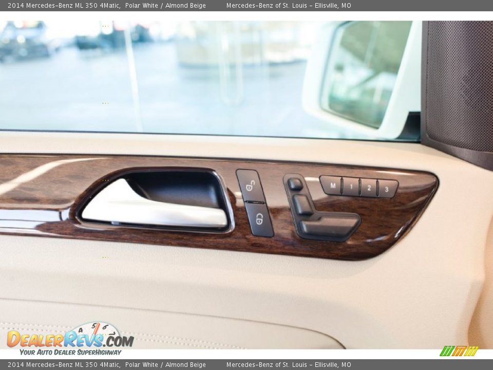 2014 Mercedes-Benz ML 350 4Matic Polar White / Almond Beige Photo #16