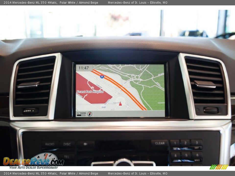 2014 Mercedes-Benz ML 350 4Matic Polar White / Almond Beige Photo #25